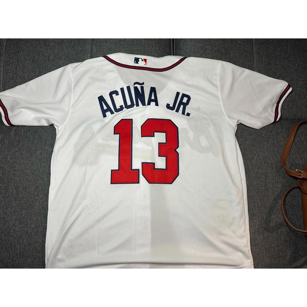 Nike Ronald Acuna Atlanta Braves Jersey SIZE: LARGE - Picture 5 of 5